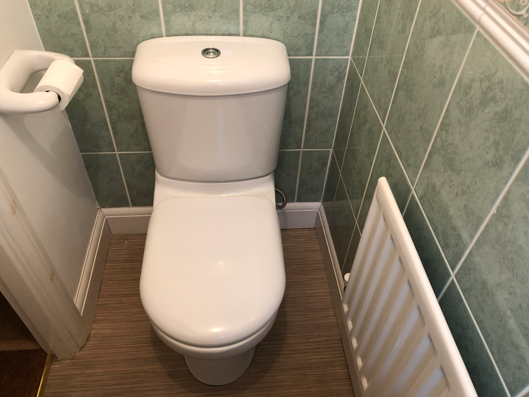 how to redo downstairs bathroom for under £100 - Caroline Allen