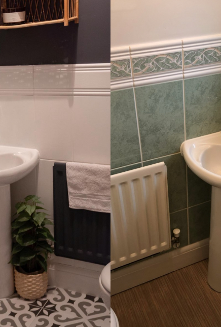 How to redo your downstairs toilet for under £100